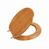 Toilet Seat, Solid Wood, Bamboo, High Gloss Finis, PIKLiDS (Round)