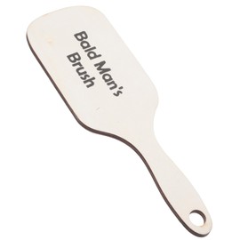 KONTONTY Bald Man's Wood Grooming Comb Large Wide Tooth Styling Brush for Clown Costumes