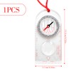 GLADFRESIT Compass Navigation Map Compass for Hiking Portable Waterproof Multifunctional