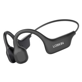 LOBKIN Knochenschall Kopfhörer Bluetooth,Open Ear Kopfhörer Kabellos Bone Conduction Headphones,Sportkopfhörer Kopfhörer für Fitness Radfahren Fahren Laufen