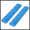 Hihaha 4 Pcs Plush Blue Car Seat Belt Protector Shoulder