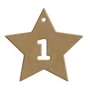 24 Star Advent Calendar - 6mm PEFC Certified 100% -