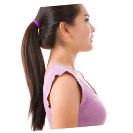 IWOWHERO 2pcs Assorted Nylon Hair Bands for Women Elastic Hair Ties Sturdy Head Rope for Girls for Ponytails and Everyday Use