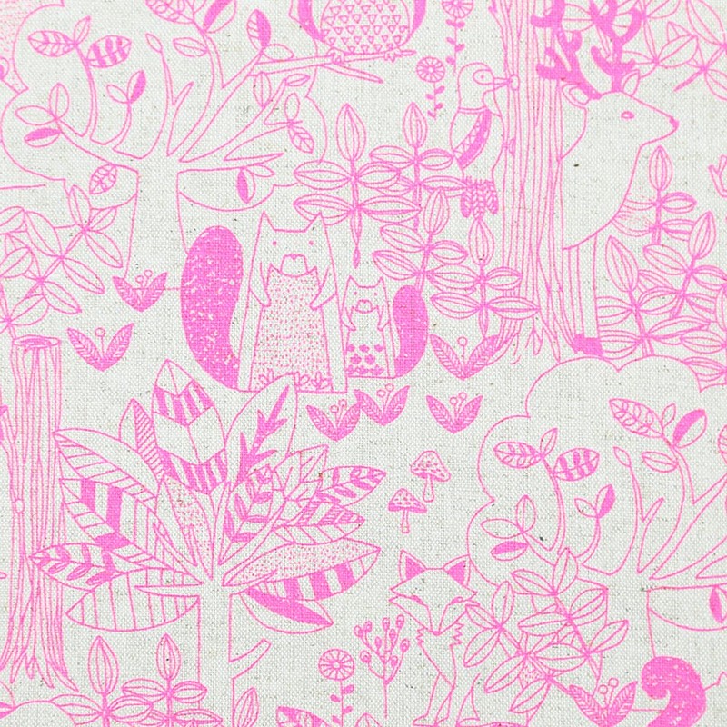 Forest Nutkin Fluorescent Pink Drawstring Medium