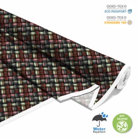 HEKO PANELS Oxford Waterproof Fabric Sold by the Metre Canvas Fabric Polyester Fabric for Sewing Fabrics Furniture Decorative Fabrics Crafts Waterproof Opaque 3D 1 Metre 155 x 100 cm