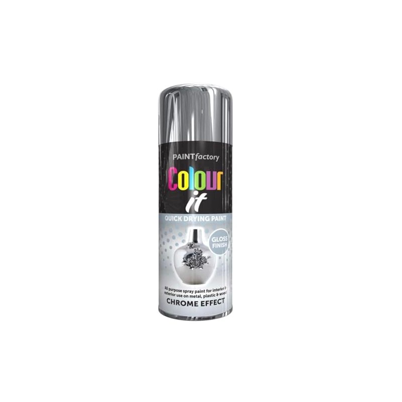 Chrome Effects Spray Paint Gloss Metal Wood Plastic 400 ml