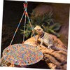 Sosoport Bearded Dragon Hammock Rope Reptile Swing Bed for Lizards