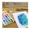 36 Color Fundamental Watercolor Pan Set with Paint Brush by