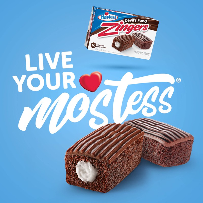 Hostess Devil's Food Zingers, 12.7 Oz, 10 Count