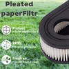 593260 Air Filter Set Spark Plug Compatiable with Troy-Bilt TB110