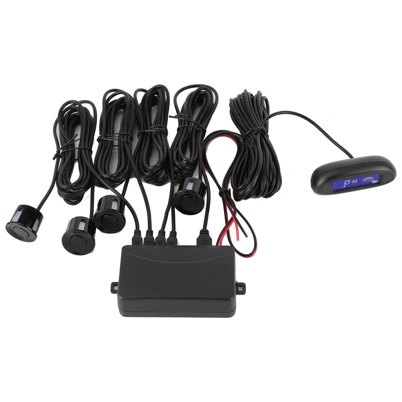 Auto LED Parking Sensor Backup Radar System Buzzing Alarm Weatherproof