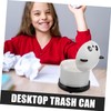 iplusmile Mini Panda Wastebasket Desktop Trash Can for Office and