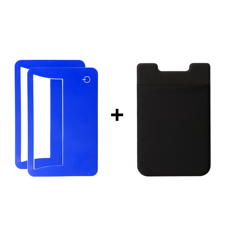 Portable Card Sized Magnifiers Built-in LED Can Stick on Smart