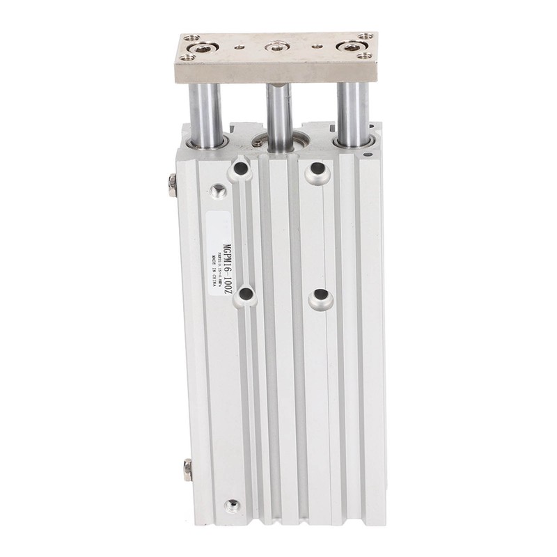 3 Stem Pneumatic Cylinder Aluminum Alloy Double Acting Air Cylinder