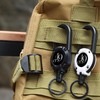 49ers Key Back Reel with Carabiner, Reel Keychain, Strong Pin-on