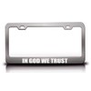 in GOD WE Trust Christian Metal License Plate Frame Style