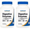Nutricost Nutricost Digestive Enzymes 620mg, 120 Veggie Capsules (2 Bottles)