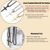 HSWYFCJY 3Pcs Set Cross Necklace for Men, Mens Cross Necklace