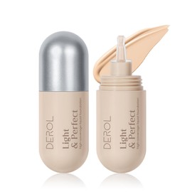 Liquid Foundation Makeup Medium Coverage, Lightweight Flawless Finish Foundation, Improves Uneven Skin Tone, Nude 1.26 Fl Oz,2#