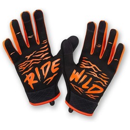 RocRide Animalz Full Finger Womens Cycling Gloves with Screen Compatible Tips. Mountain Biking, Road and BMX. Expressive Animal Print Designs.