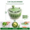 SUSTEAS Salad Spinner Large with 5 Blade Slicer and Egg