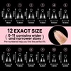 UNA GELLA Almond Gel Nail Tips Short: Half Cover Almond