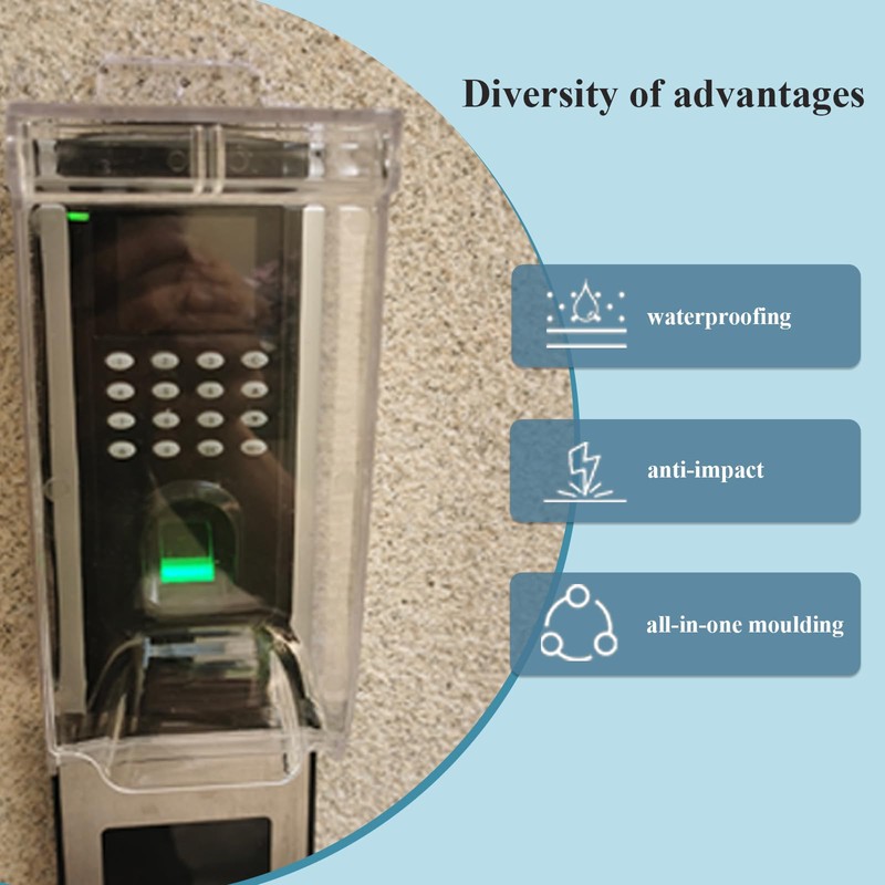 Clear Gate Outdoor Keypad Cover,Flip Access Control Rain Cover，Doorbell rain