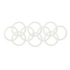 10 Pcs QiiMii White Silicon Tri clamp Gasket for Tri