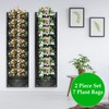 JWTRSVTY 2PCS Pflanztaschen Wand, Hängend Pflanzbeutel, 7 Taschen Wandbehang Vertikale