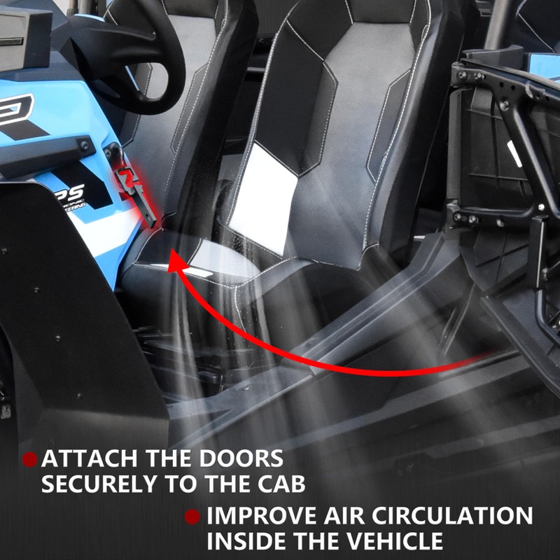 SAUTVS Door Latches for RZR, Rust-proof 3.5" Easy Latches Vent