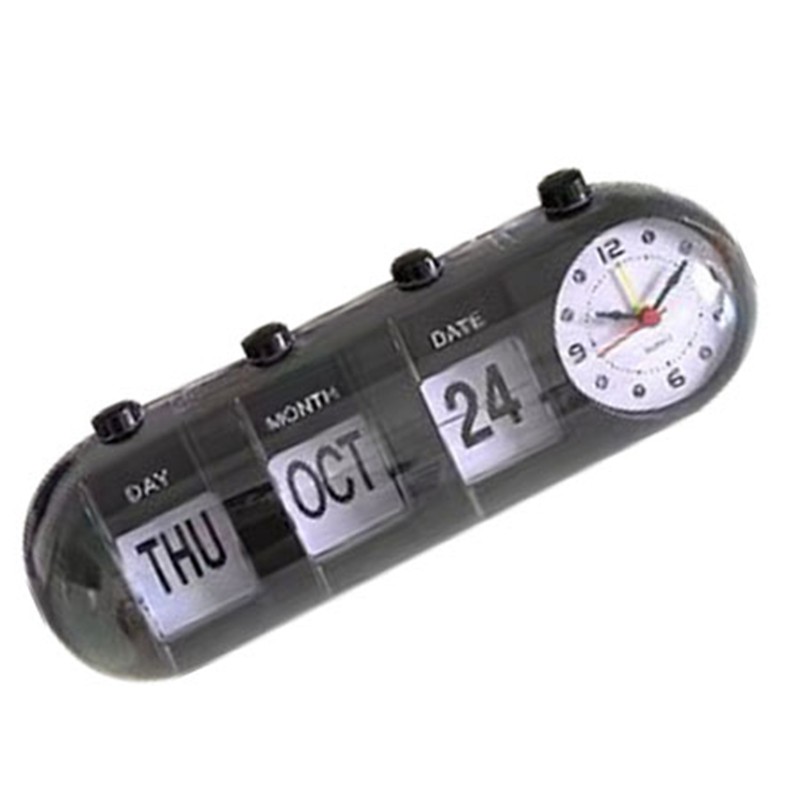Calendar Alarm Clock Innovative Shape Decorative Jump Desktop Clock for