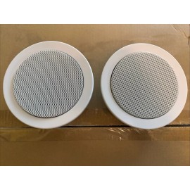 Elite Entertainment 2 Pack White Speakers 5514W 5.25" 5 1/4" Boat Marine RV