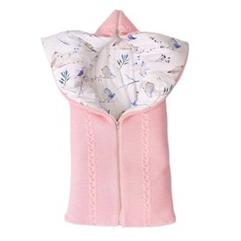 Saco de dormir para bebé, multifunción, ajustable, súper suave y cálido, mantas de arrullo para bebés de 0 a 6 meses (rosa claro)