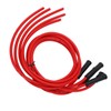 Spark Plug Ignition Wire Set Red High Performance Silicone 1m