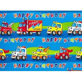 Simon Elvin - BOYS WRAPPING PAPER - 2 SHEETS OF GIFT WRAP & 1 TAG - SE2587