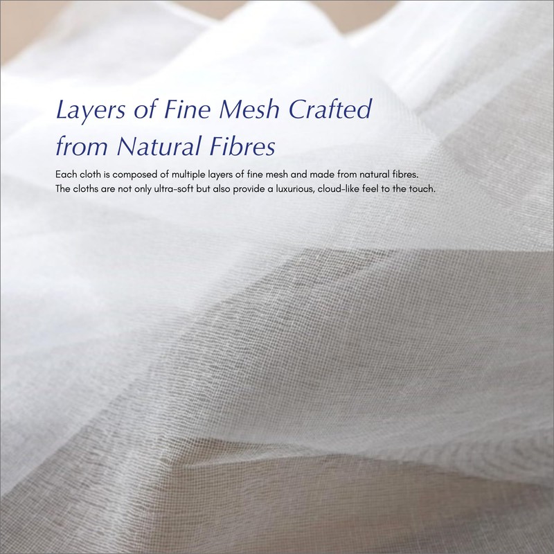 Floral Kitchen Towel Set - Hydrangea in Light Blue -