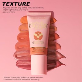 Rubor Líquido, Rubor En Crema Para Mejillas, Rubor Natural Mate, Rubor Ligero, Duradero Y Con Una Fórmula Muy Pigmentada Para Mujeres. (#06 Brillante, 25 Ml) #06 Brillo 0,84 Onzas Líquidas