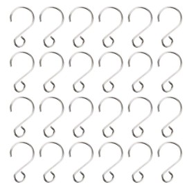 Dadabig 160 PCS S Shape Hooks, Stainless Steel S Hooks for Hanging Small Ornament S-Shaped Hook for Crystal Bead Curtain Christmas Tree Baubles Decoration