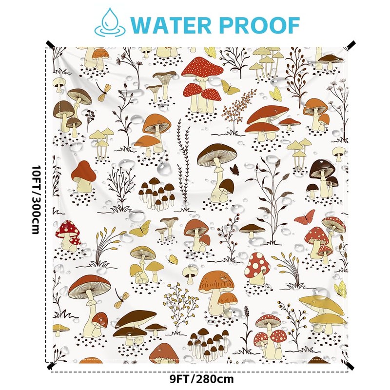 Beach Blanket Waterproof Sandproof Oversized Extra 110" * 118"/ 9