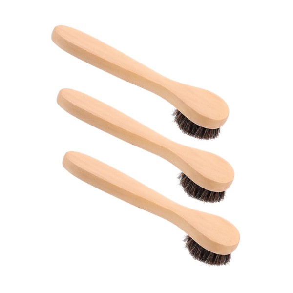 Ipetboom Facial Exfoliator Tool Handheld Cleansing Skin Brush Wood Face