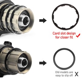 Hominas Inner Bearing Spacers, Flywheel Cassette Spacer, 1.85 mm, Freewheel Hub Spacer, Cycling Bottom Bracket Axle Washer Seal for Mountain Bike