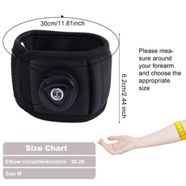 BOXOB Tennis Elbow Brace, 11.81x2.44 Inch Adjustable Elbow Support Strap Tennis and Golf Golfer Forearm Arm Wrap Brace for Men Women Weightlifting (One Size, Black)