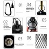 Reptile Heat Lamp Guard Protection Iron Anti Scald Reptile Lampshades