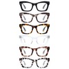 CCVOO 6 Pack Oprah Style Reading Glasses for Women Blue