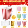 Gueevin 144 Pcs Mini Popcorn Boxes and Clear Treat Bag