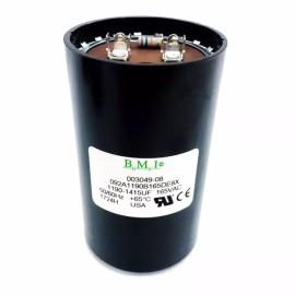 Leeson 003049.08 Start Capacitor, 165 Vac, 50-60 Hz, 1190-1415 µF, With Resistor
