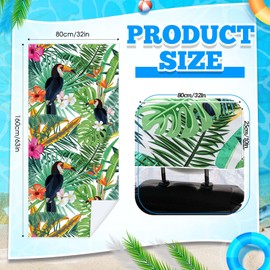 Hahafelt 1 Pack Car Seat Towel Covers with Storage Bag Seat Post Workout Sweat Washable Cover Non Slip for Car Towel for Dog Pet Workout Outdoor Sport Activities (Tropical Toucan)