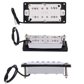 Dilwe Neck Bridge Pickup Humbucker Guitar Pickup Set with Mounting Screws Guitars Accessory