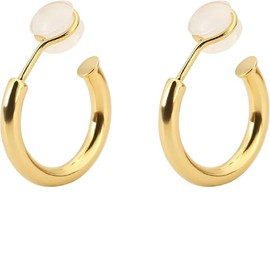 Chunky Clip On Hoop Earrings for Women Non Pierced Tube Hoops Hypoallergenic No Piercing Fake Earrings (Gold, One size)