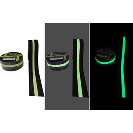 Viecam Premium Anti Slip Traction Tape 2" x 16.5 FT - Glow in Dark Green Stripe, No-Residue Tape for Stairs & Outdoor, Weatherproof, Easy Apply & Remove - Durable & High Visibility